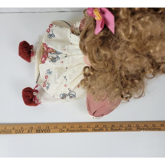 Vintage Norma Rambaud & Wendy Crawford 1991 Porcelain Doll Blue Eyes Curly Hair - Picture 3 of 16
